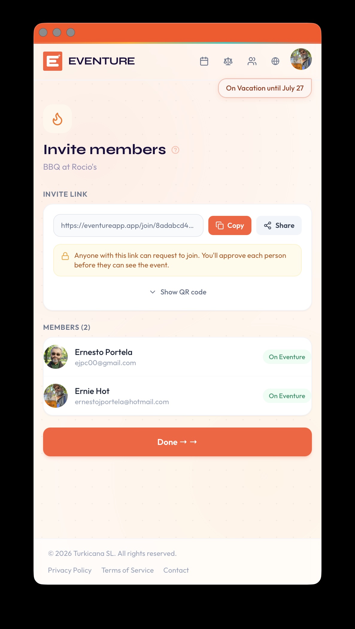 Plan it together screenshot